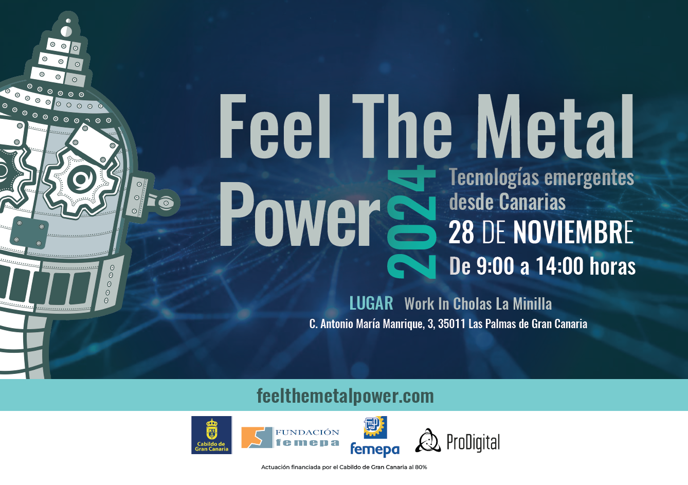 Asiste a la Jornada Feel The Metal Power el próximo 28 de noviembre de 2024